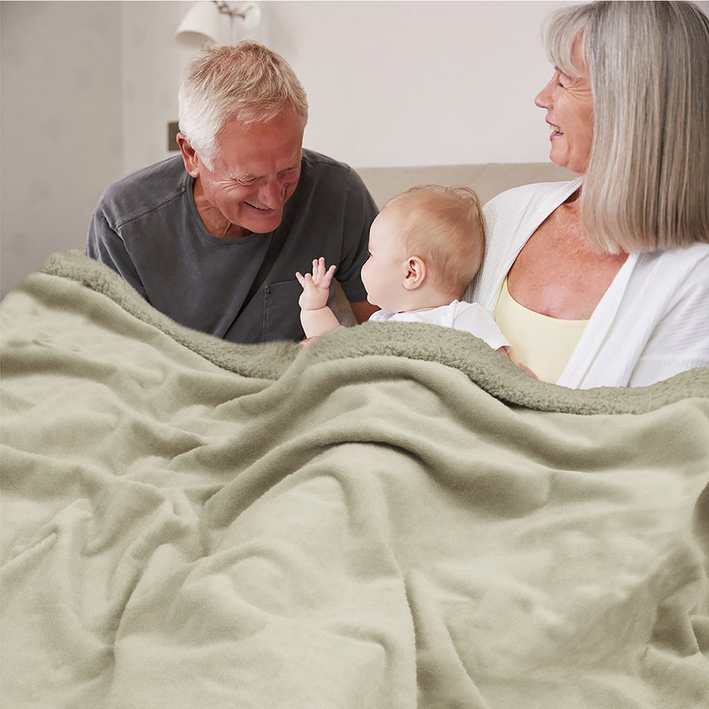 Waterproof Sherpa Throw Blanket
