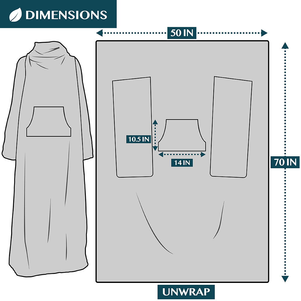 Sherpa Fluffy Blanket with Sleeves