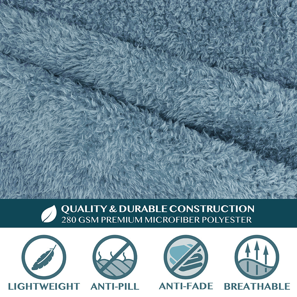 Sherpa Fluffy Blanket with Sleeves