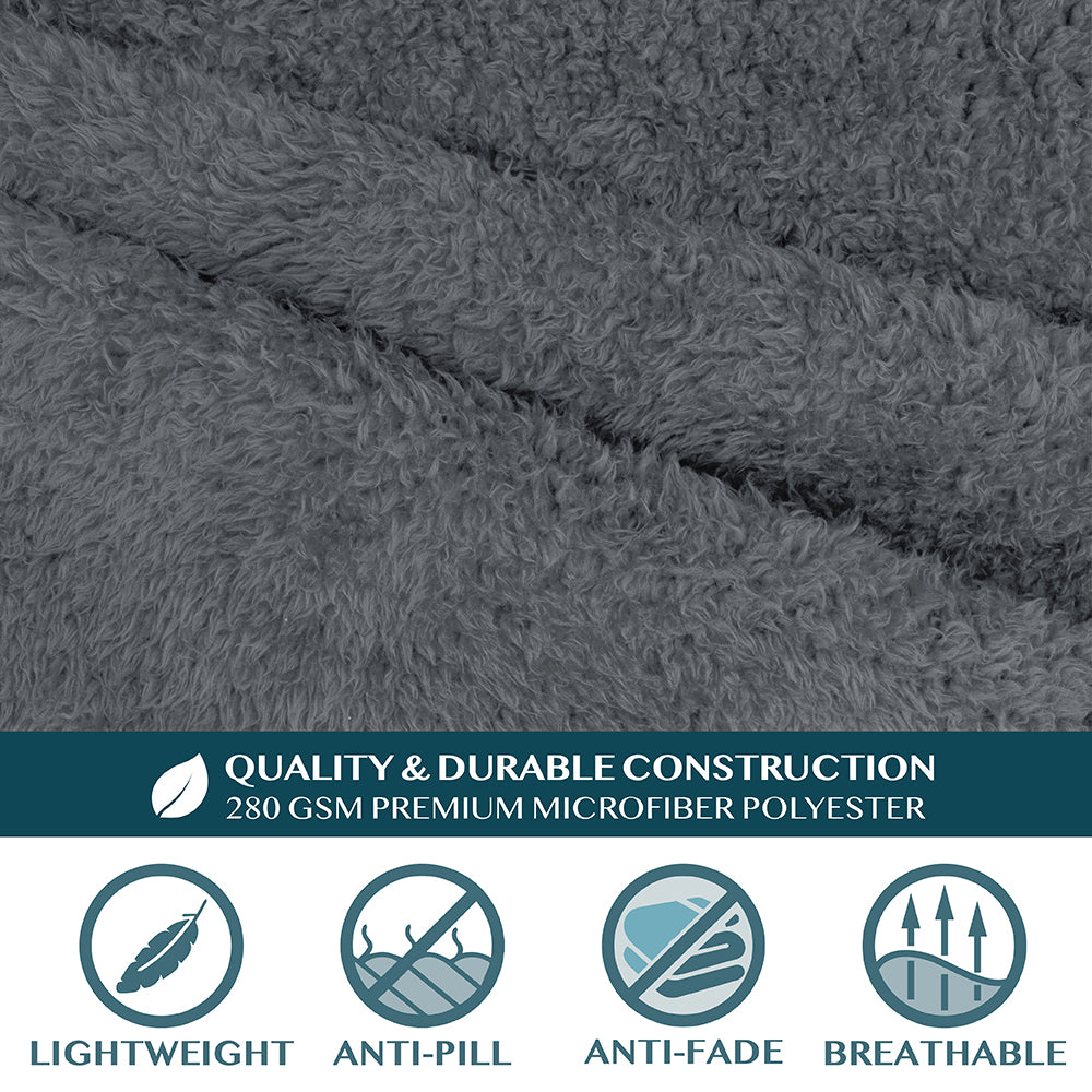 Sherpa Fluffy Blanket with Sleeves