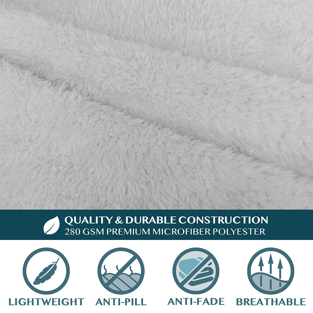 Sherpa Fluffy Blanket with Sleeves