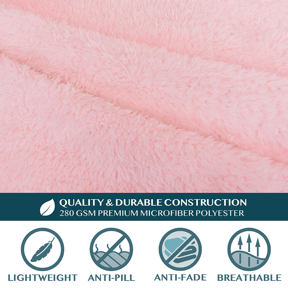 Sherpa Fluffy Blanket with Sleeves