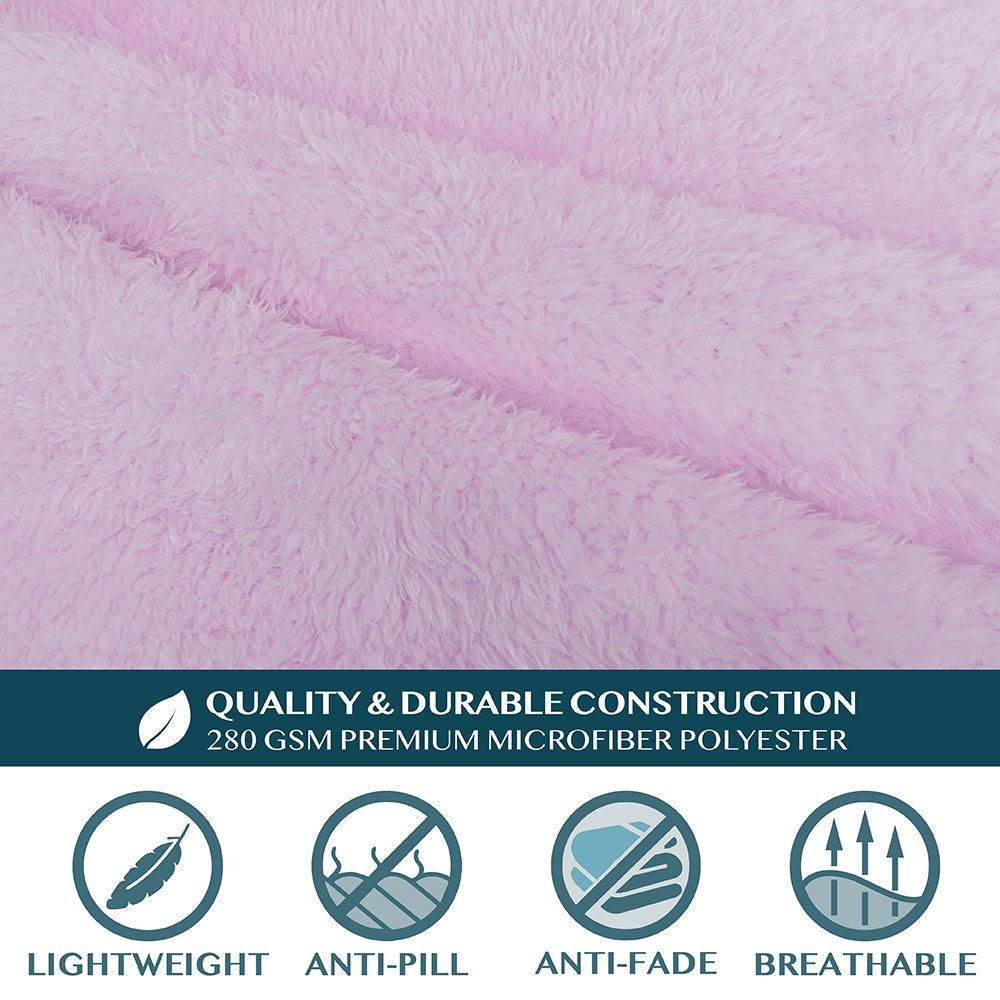 Sherpa Fluffy Blanket with Sleeves
