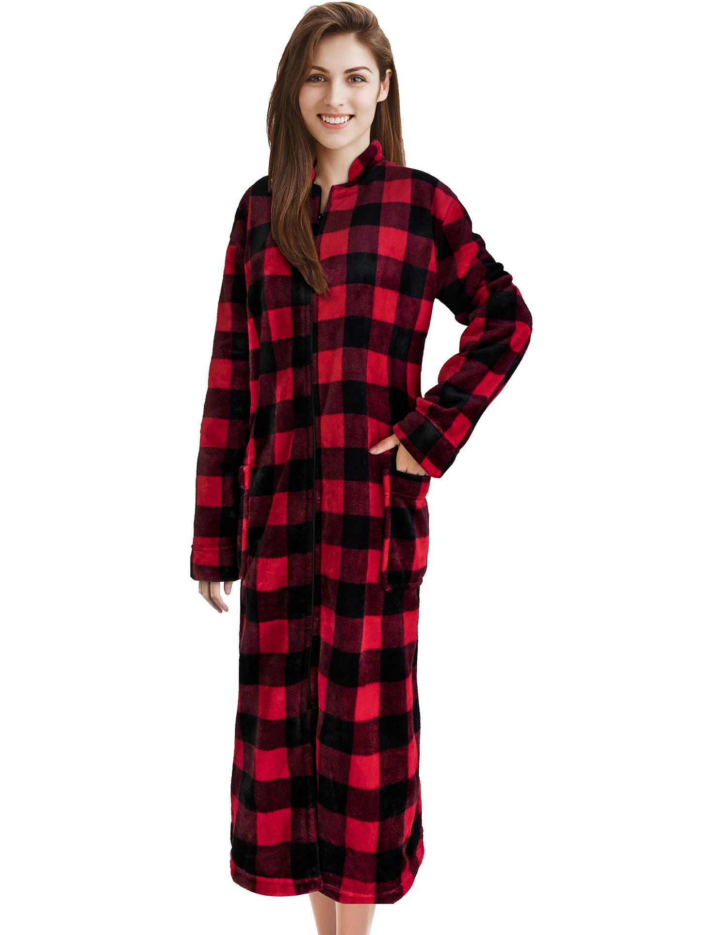 Women's Housecoat Zipper Robe