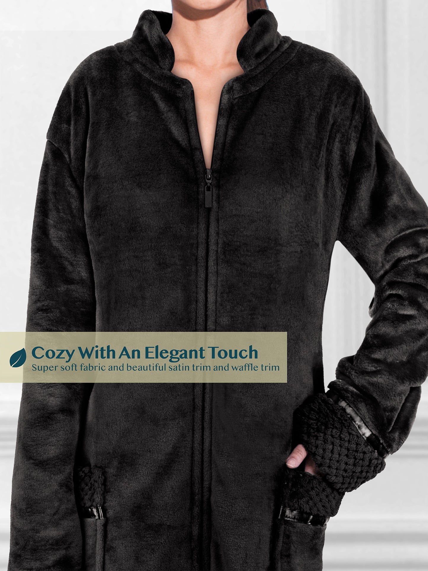 Women's Housecoat Zipper Robe