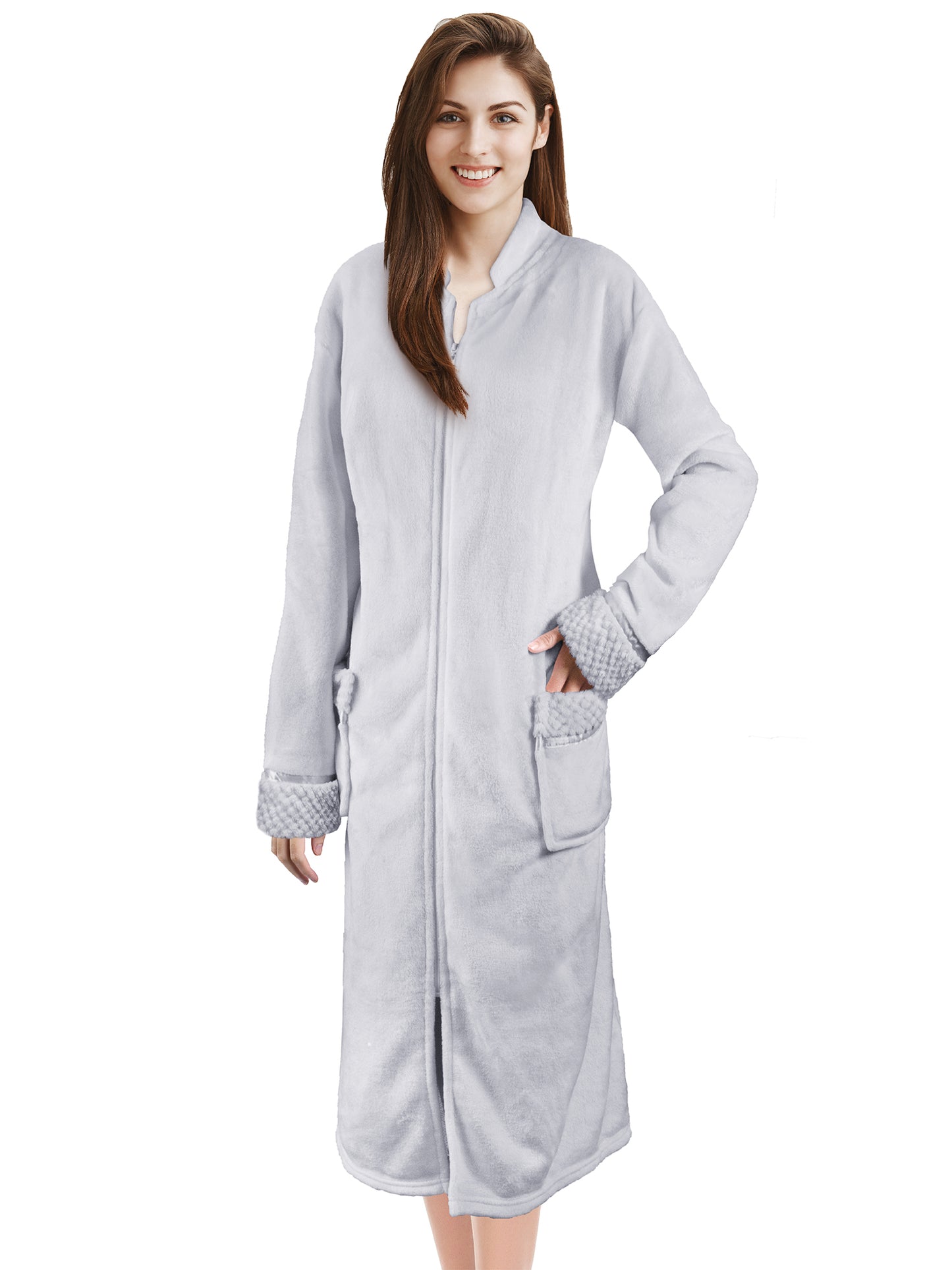 Women's Housecoat Zipper Robe