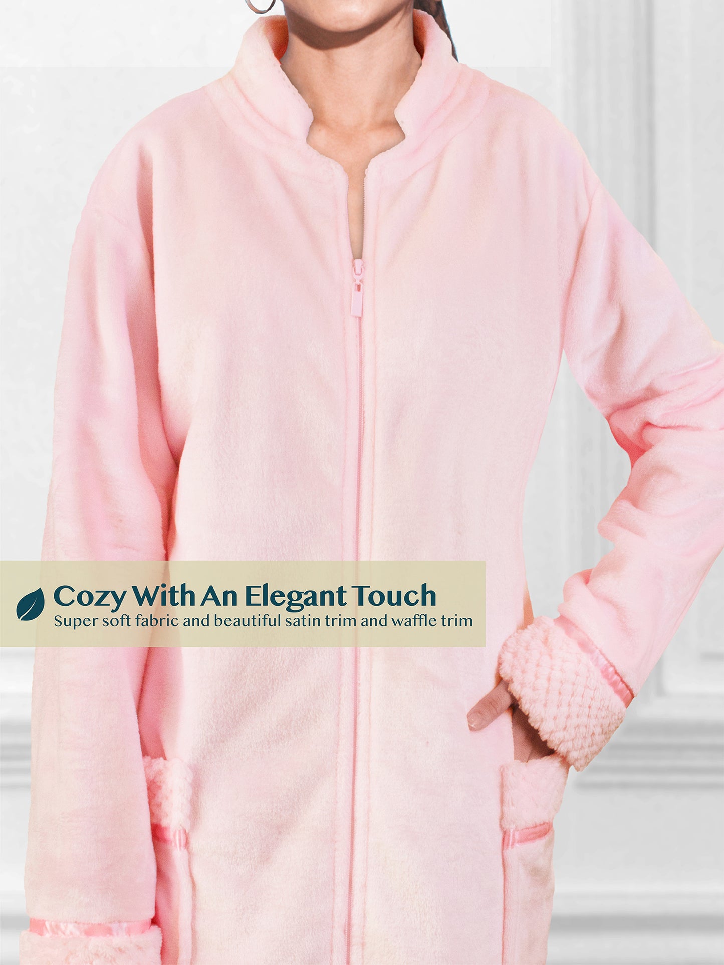 Women's Housecoat Zipper Robe