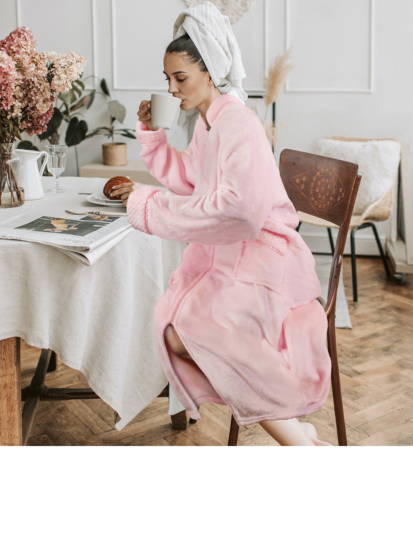 Women's Housecoat Zipper Robe