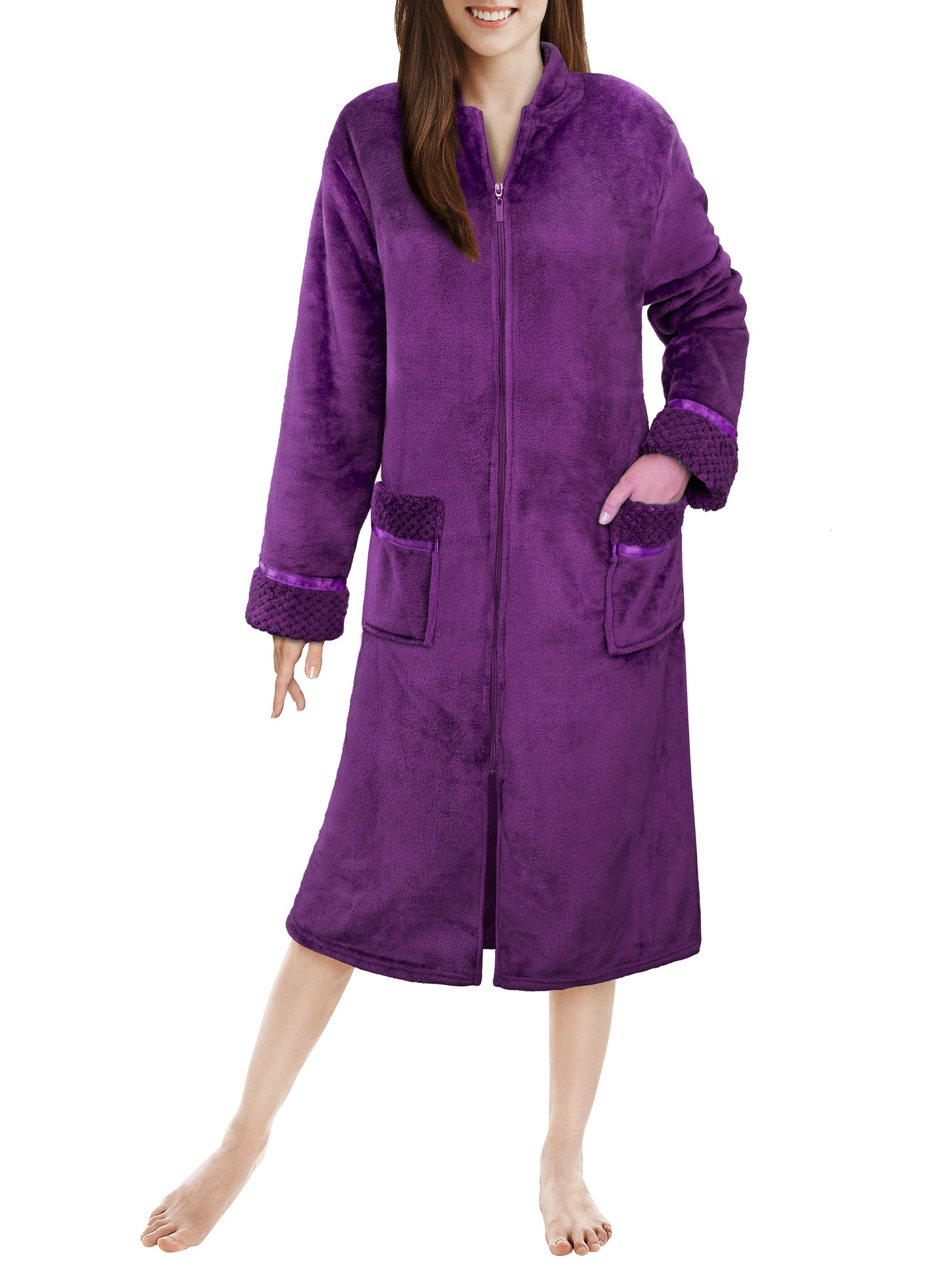 Women's Housecoat Zipper Robe