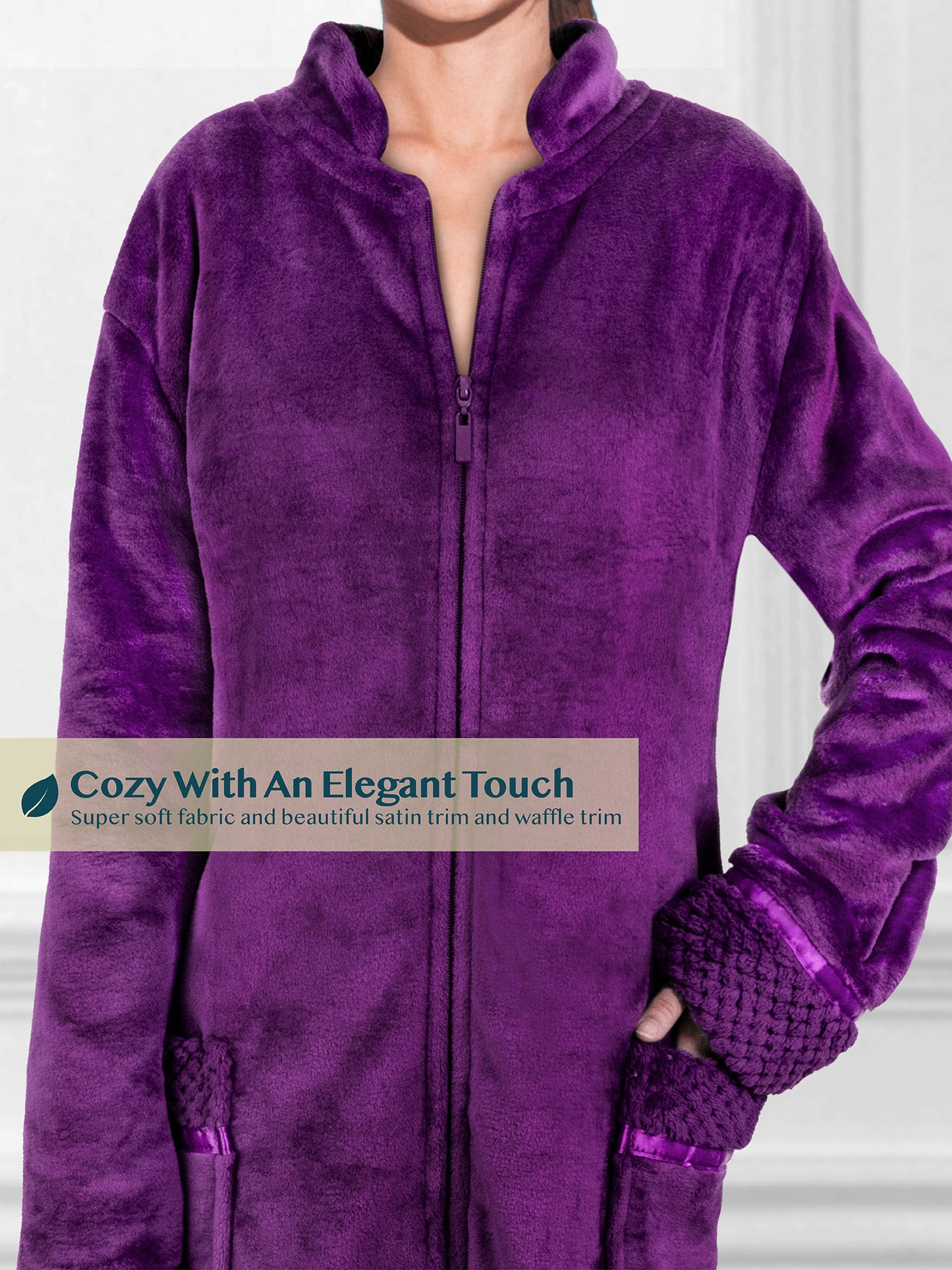 Women's Housecoat Zipper Robe