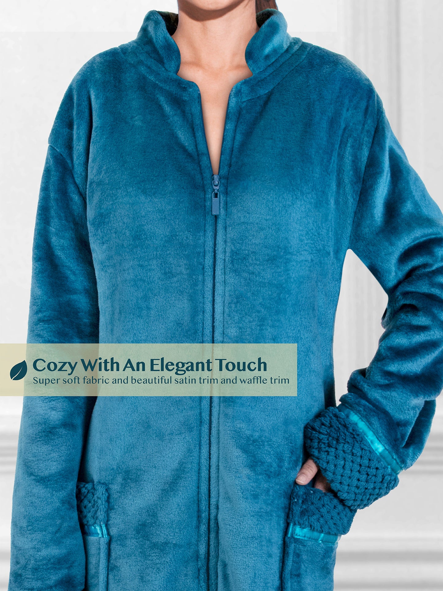 Women's Housecoat Zipper Robe