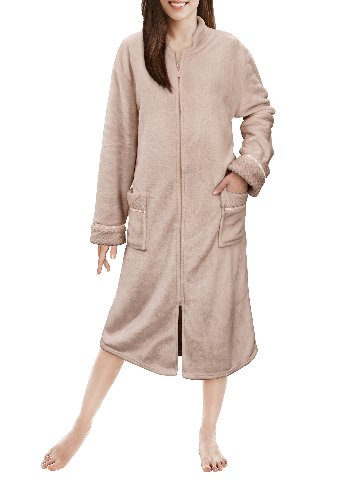 Women's Housecoat Zipper Robe
