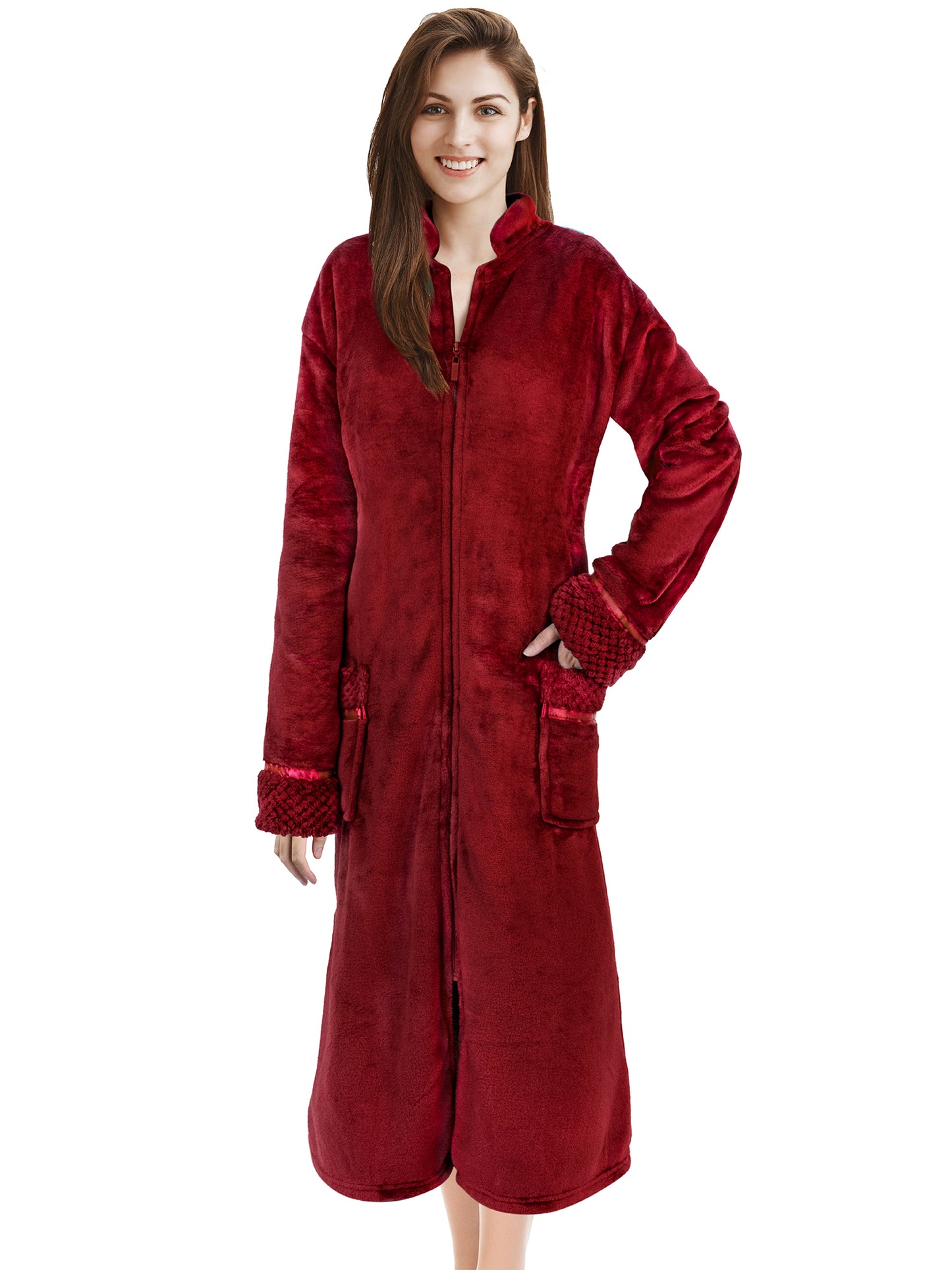 Women's Housecoat Zipper Robe