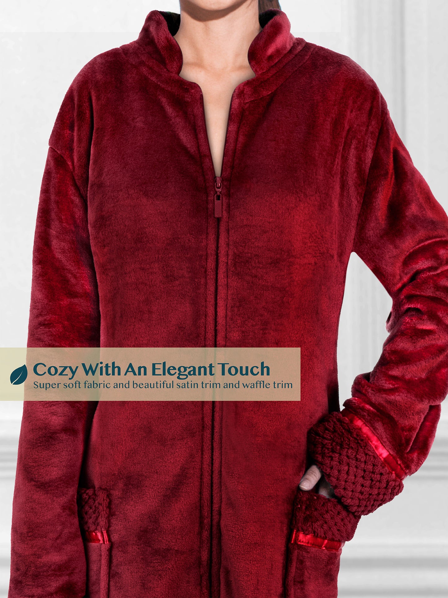 Women's Housecoat Zipper Robe