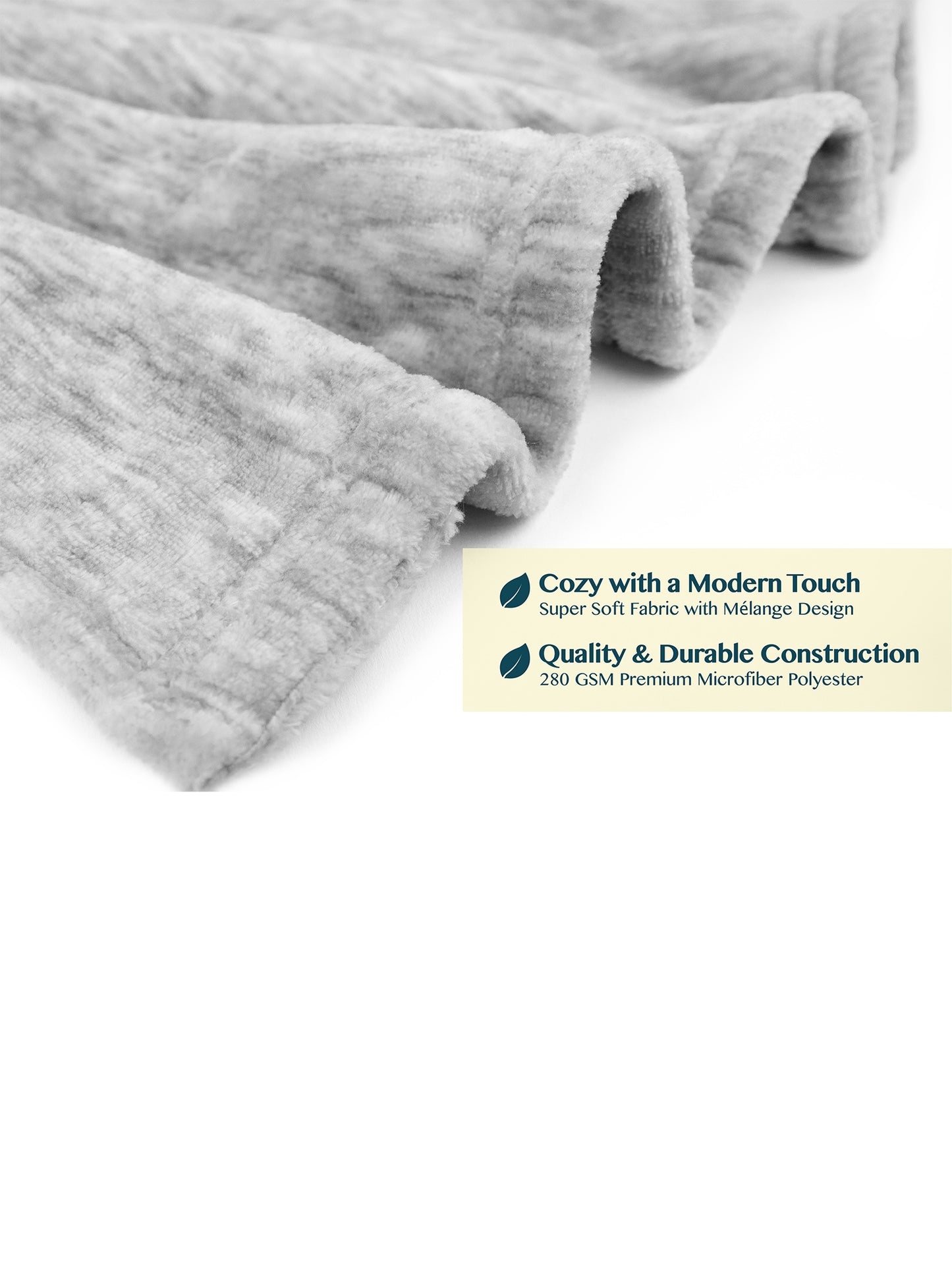 Men's Melange Fleece Robe