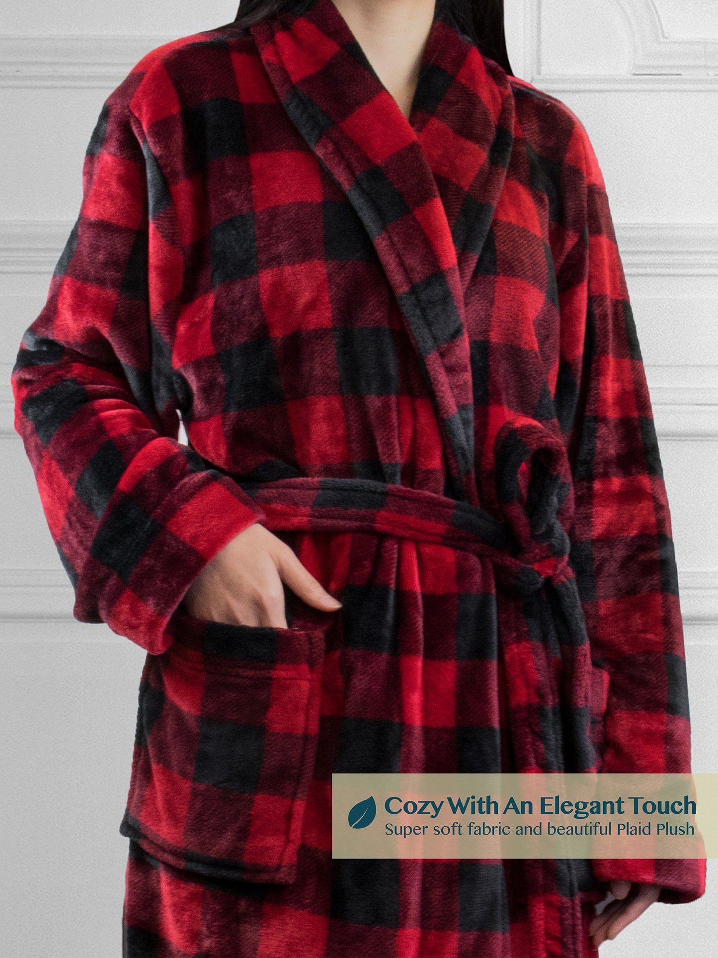 Women's Checkered Robe