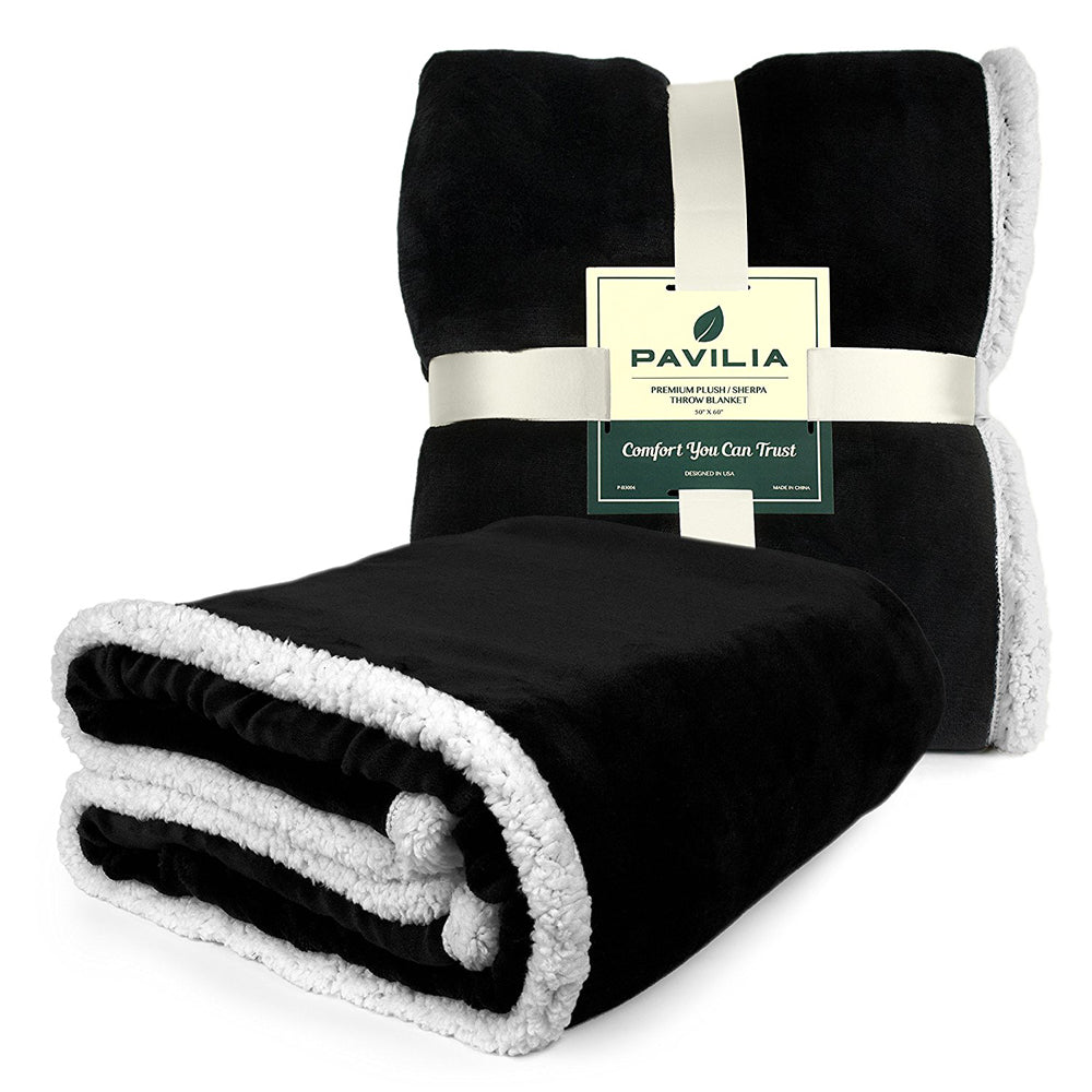 Premium Sherpa Fleece Throw Blanket