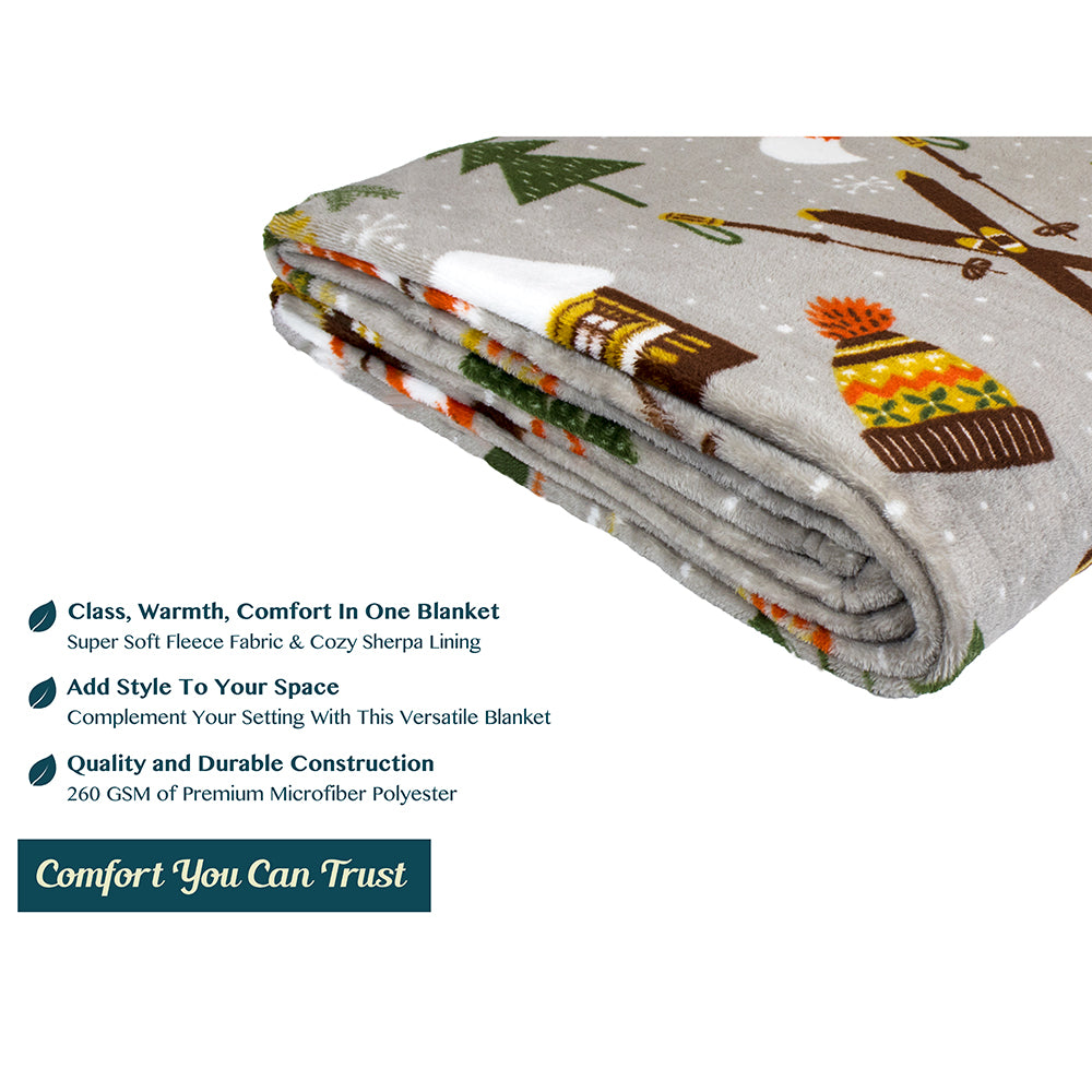 Christmas Fleece Throw Blanket