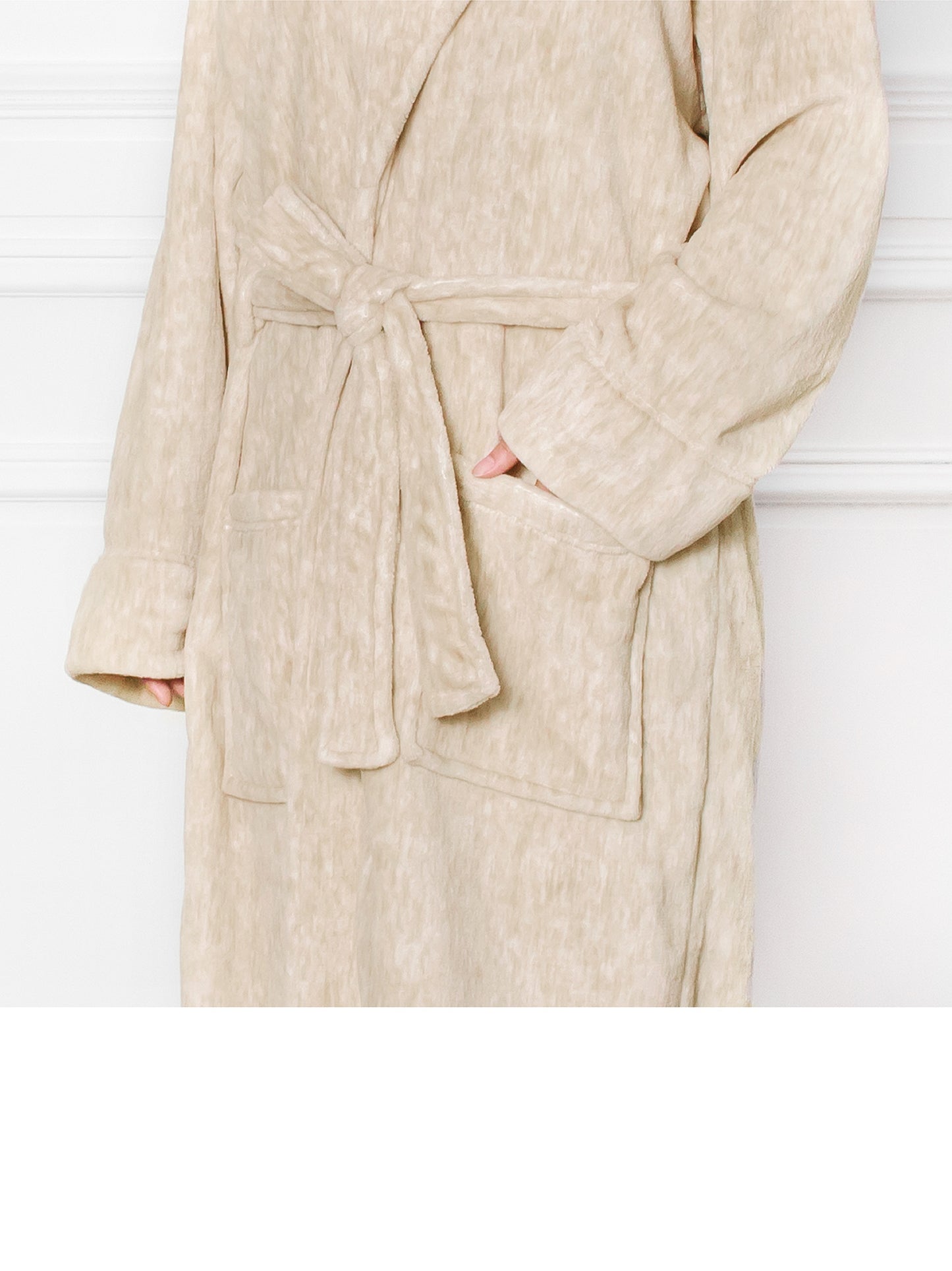 Women's Melange Fleece Robe