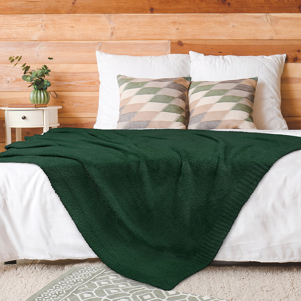 Buttery Soft Fluffy Knit Blanket