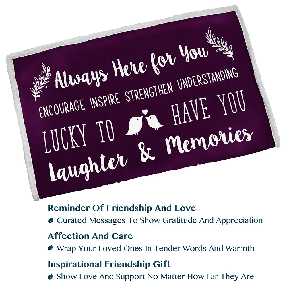 Love and Friendship Throw Blanket
