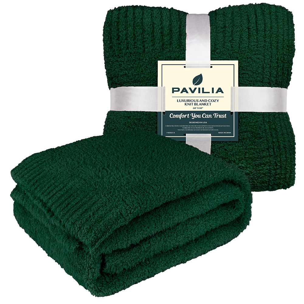 Buttery Soft Fluffy Knit Blanket
