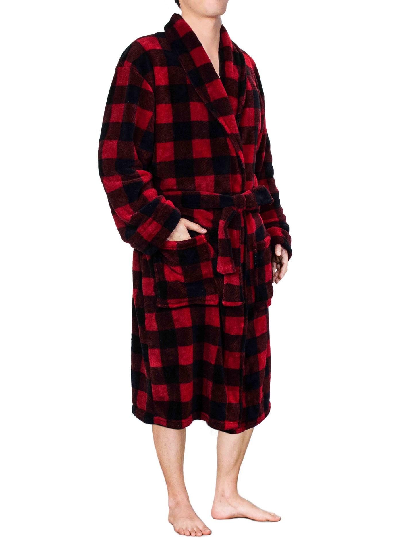 Men's Checkered Robe