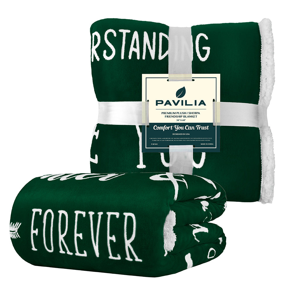Love and Friendship Throw Blanket