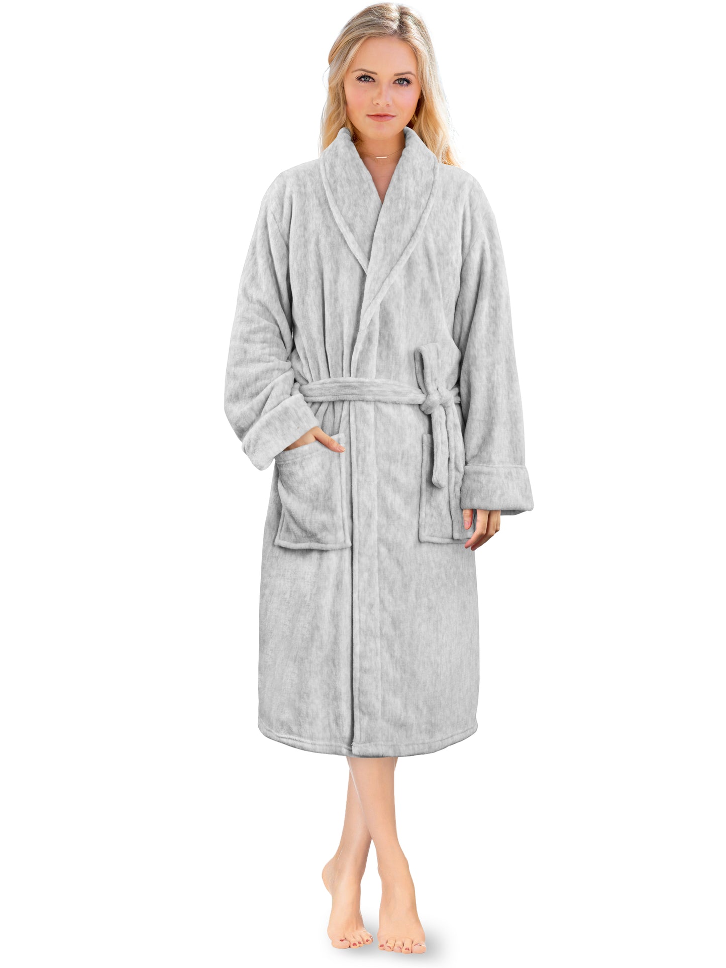 Women's Melange Fleece Robe