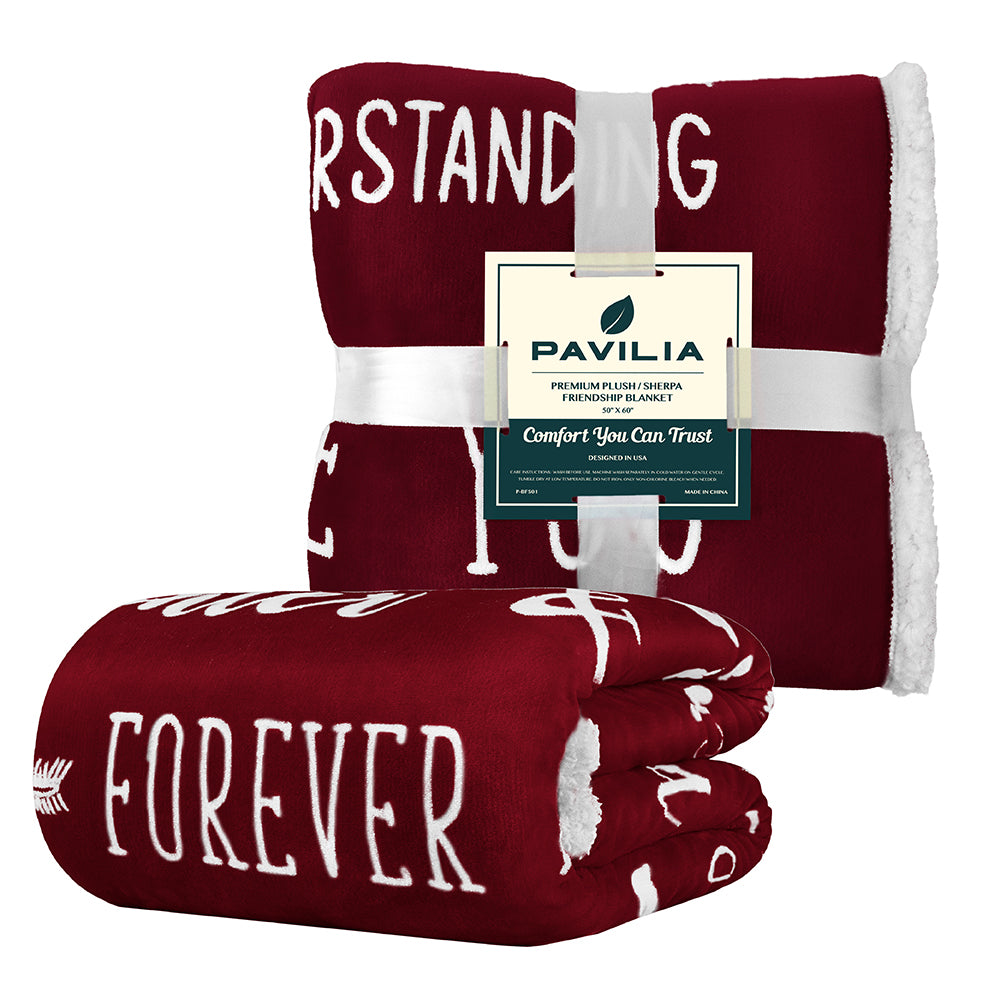 Love and Friendship Throw Blanket
