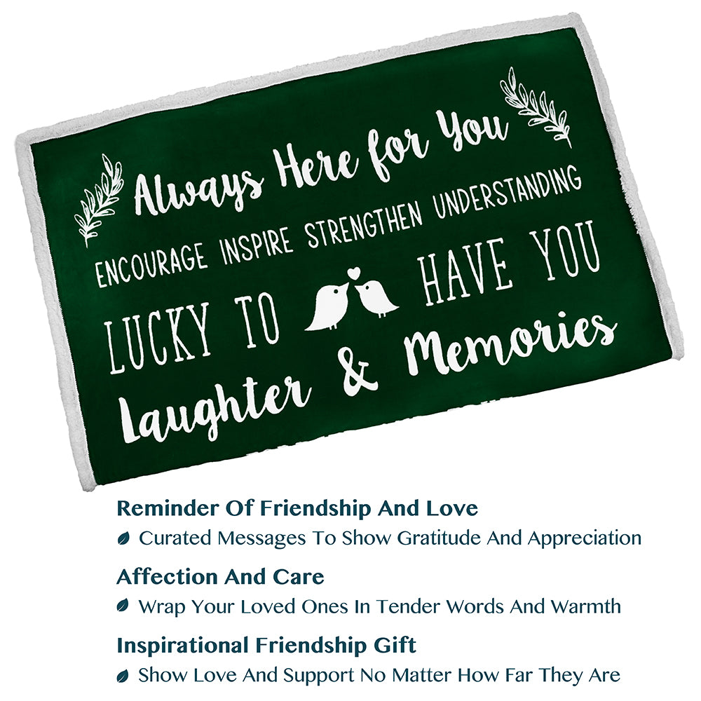 Love and Friendship Throw Blanket