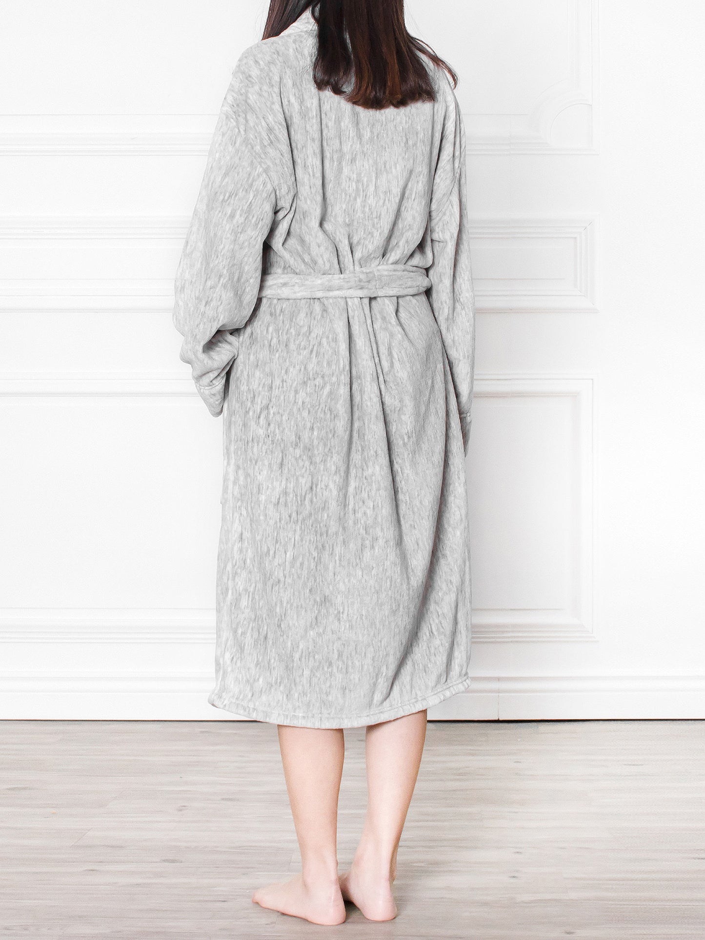 Women's Melange Fleece Robe