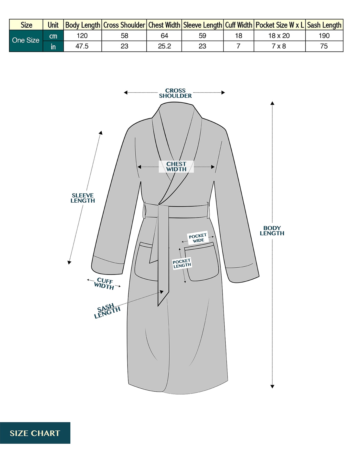 Men's Melange Fleece Robe