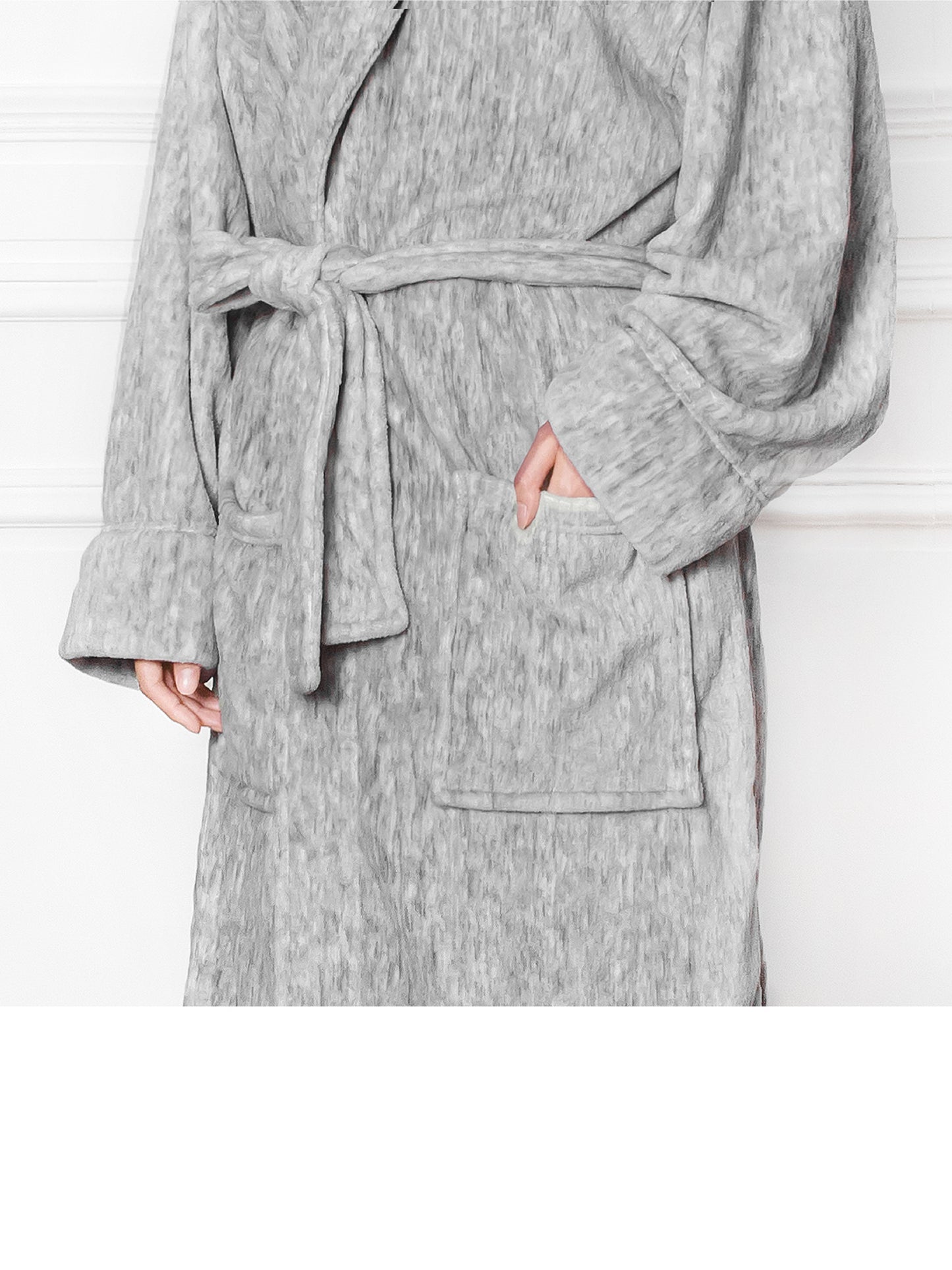 Women's Melange Fleece Robe