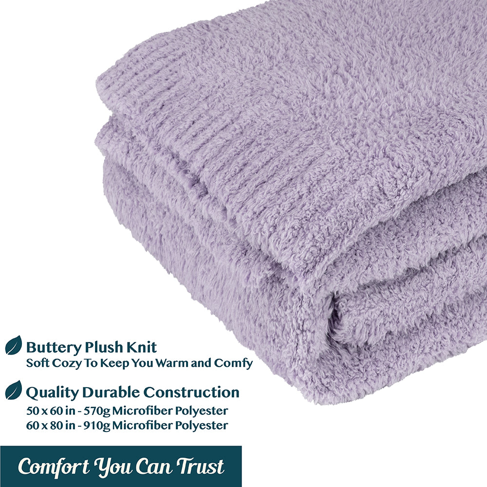 Buttery Soft Fluffy Knit Blanket
