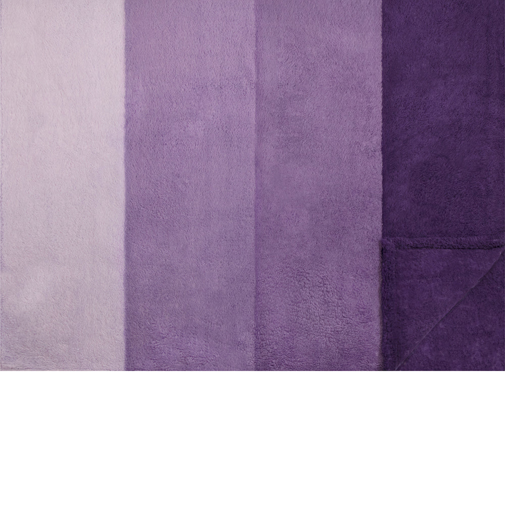 Gradient Ombre Shaggy Sherpa Blanket