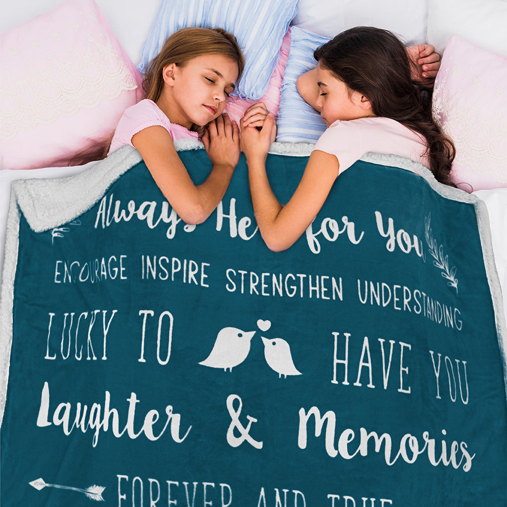Love and Friendship Throw Blanket