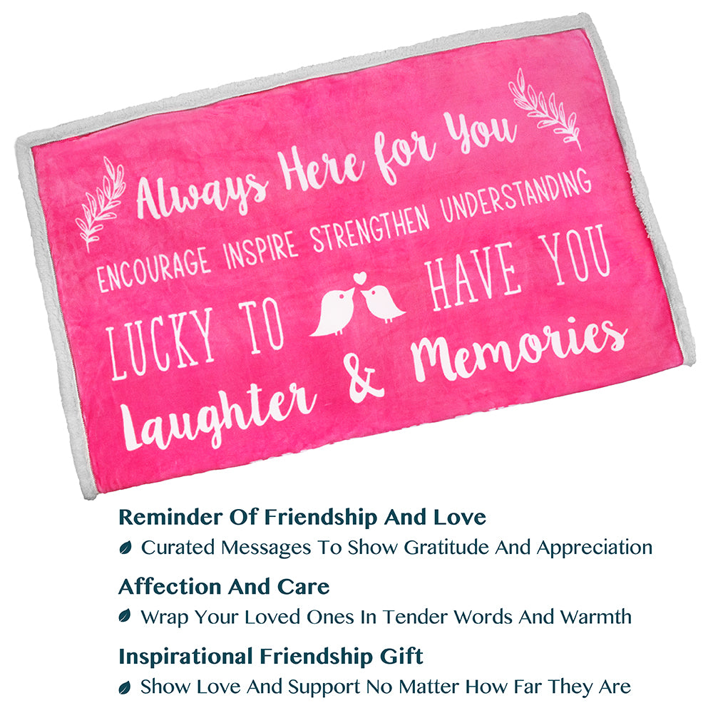 Love and Friendship Throw Blanket