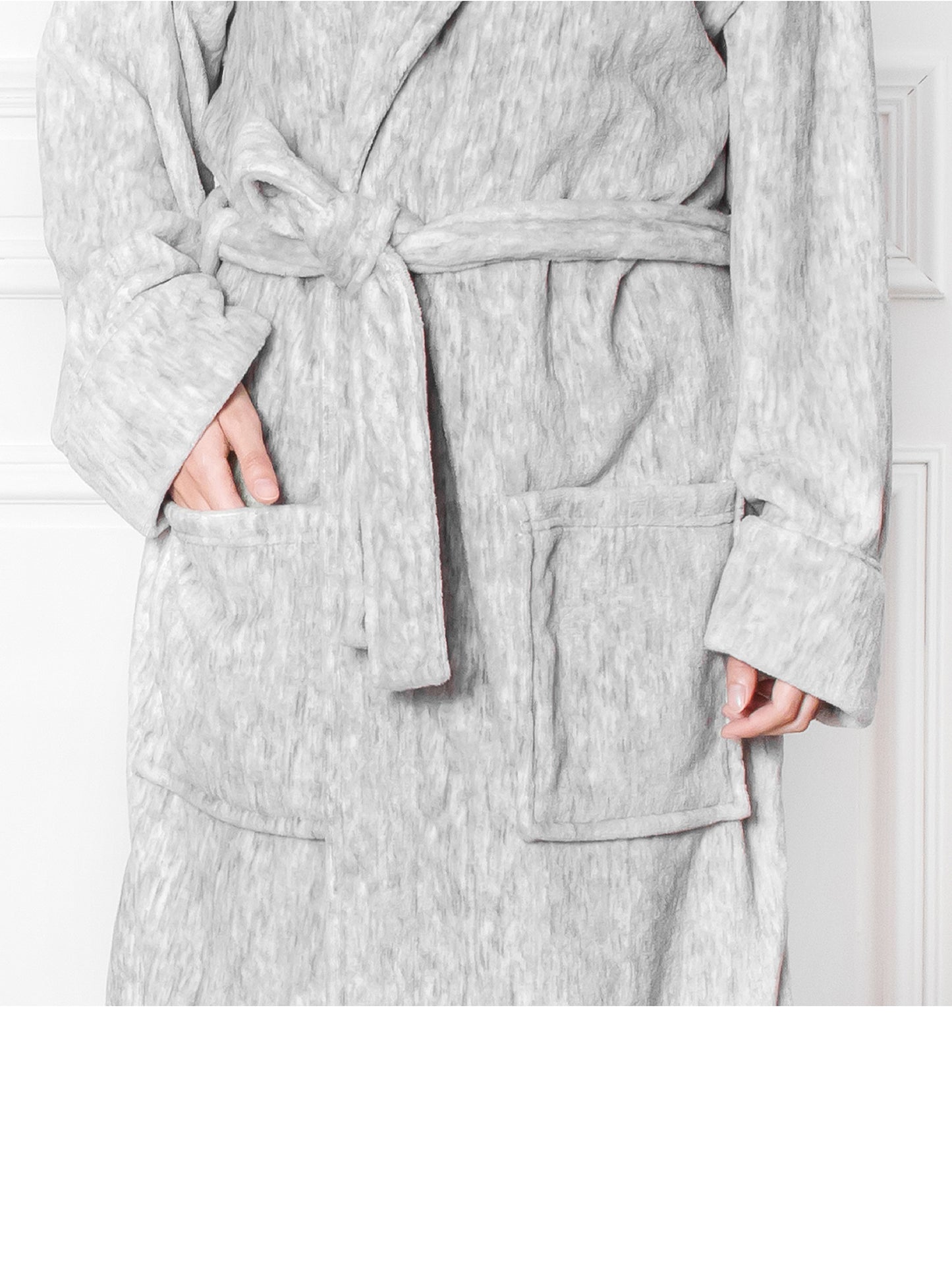 Women's Melange Fleece Robe