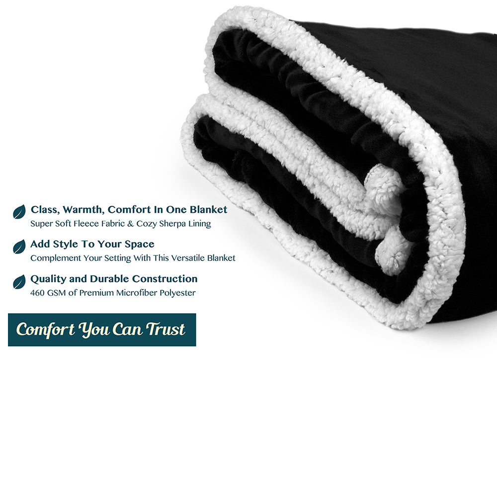 Premium Sherpa Fleece Throw Blanket