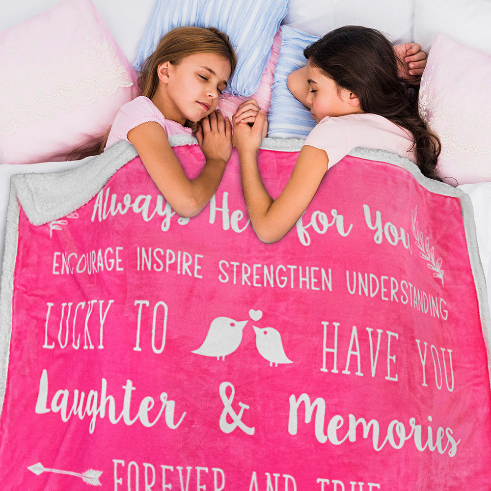 Love and Friendship Throw Blanket