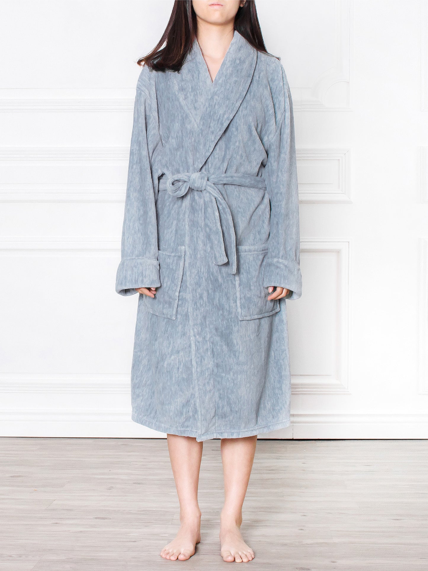 Women's Melange Fleece Robe