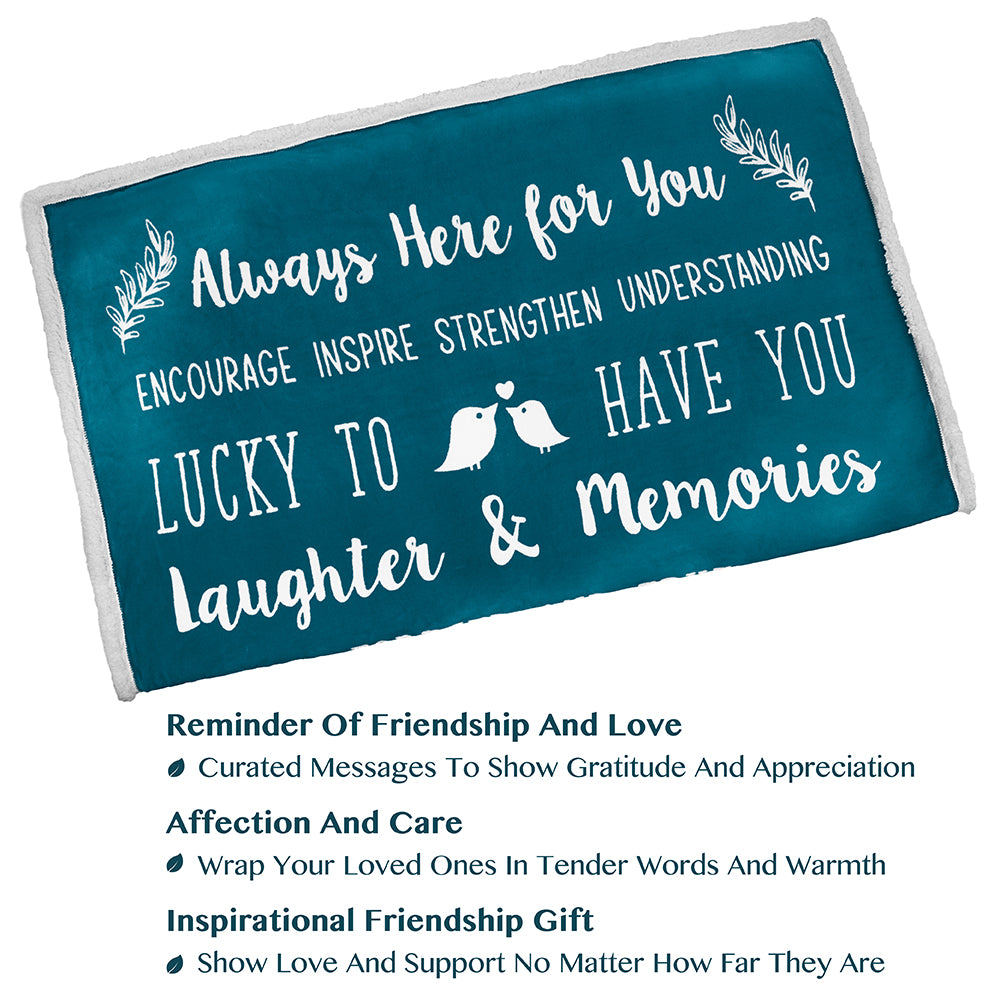 Love and Friendship Throw Blanket