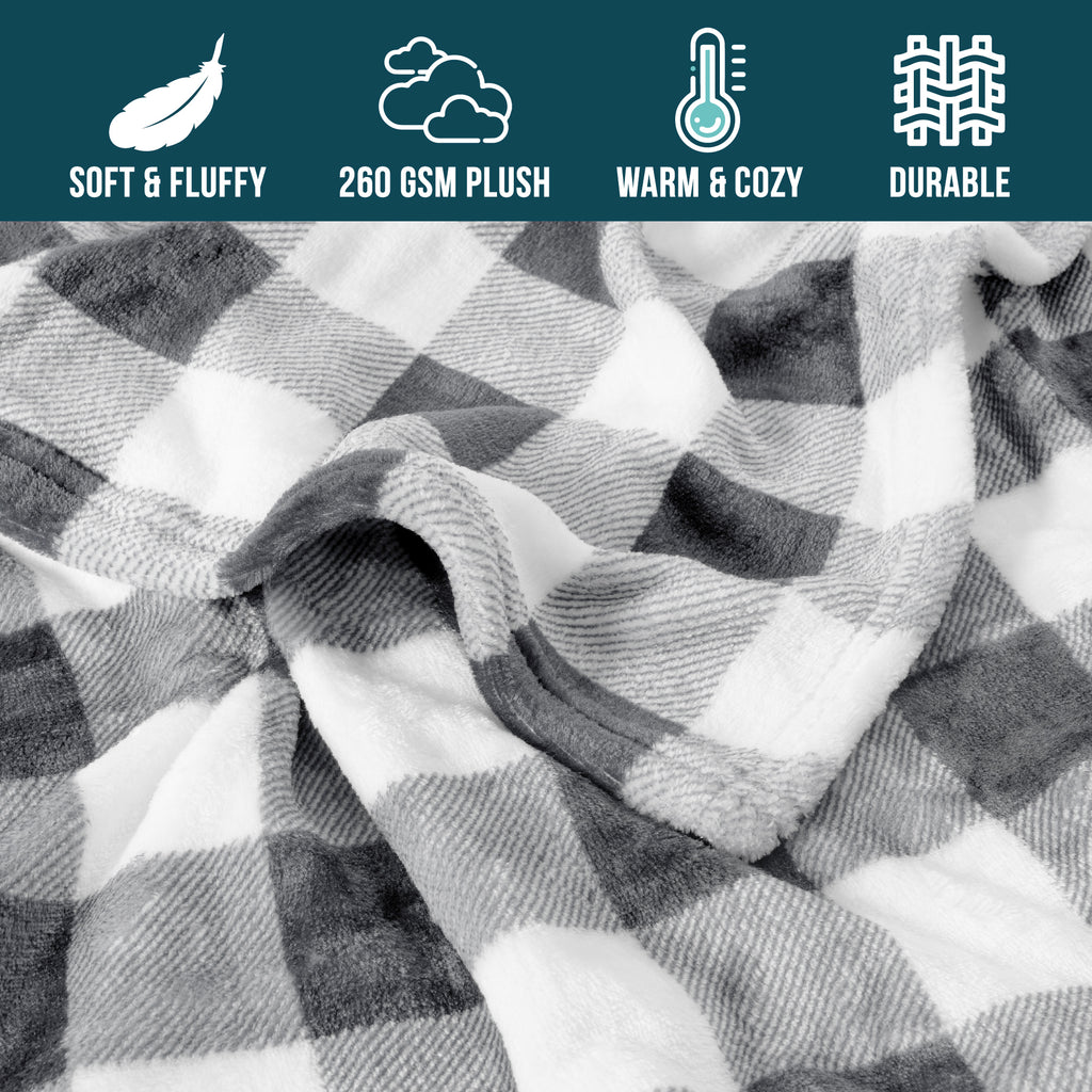 Checkered Fleece Blanket