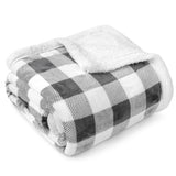 Checkered Sherpa Fleece Blanket