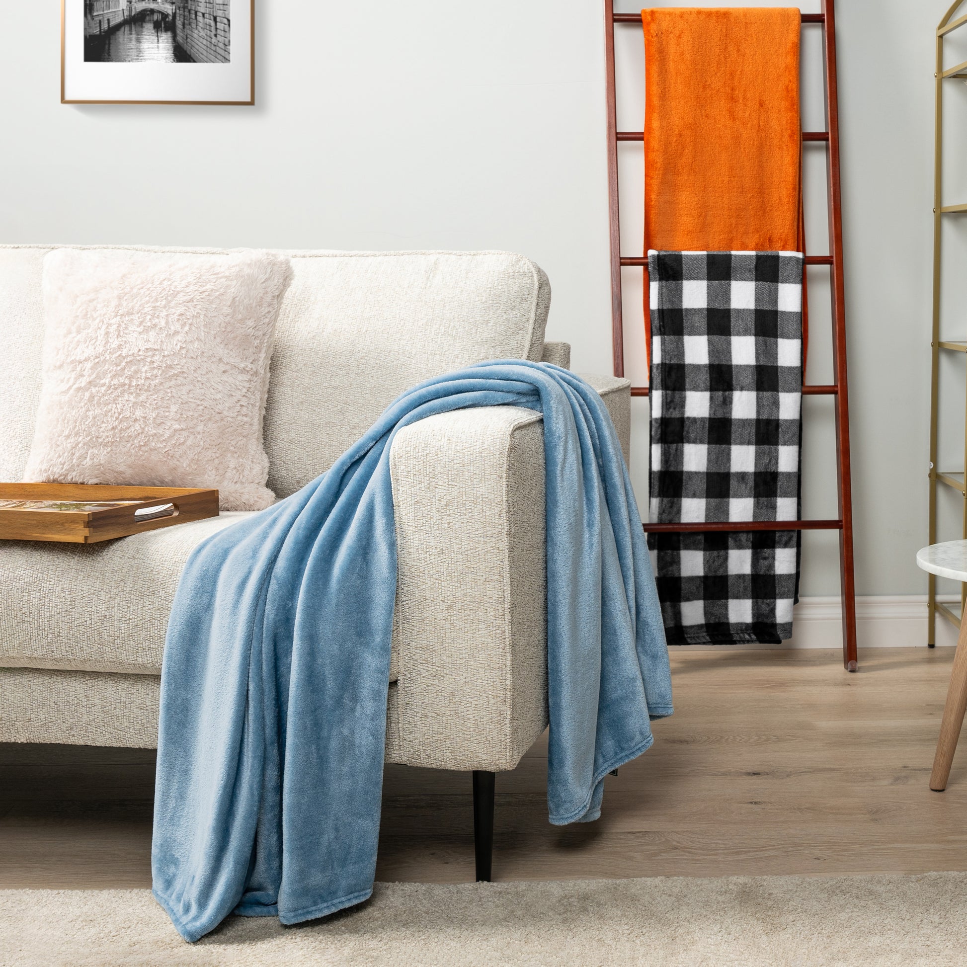 Checkered Fleece Blanket