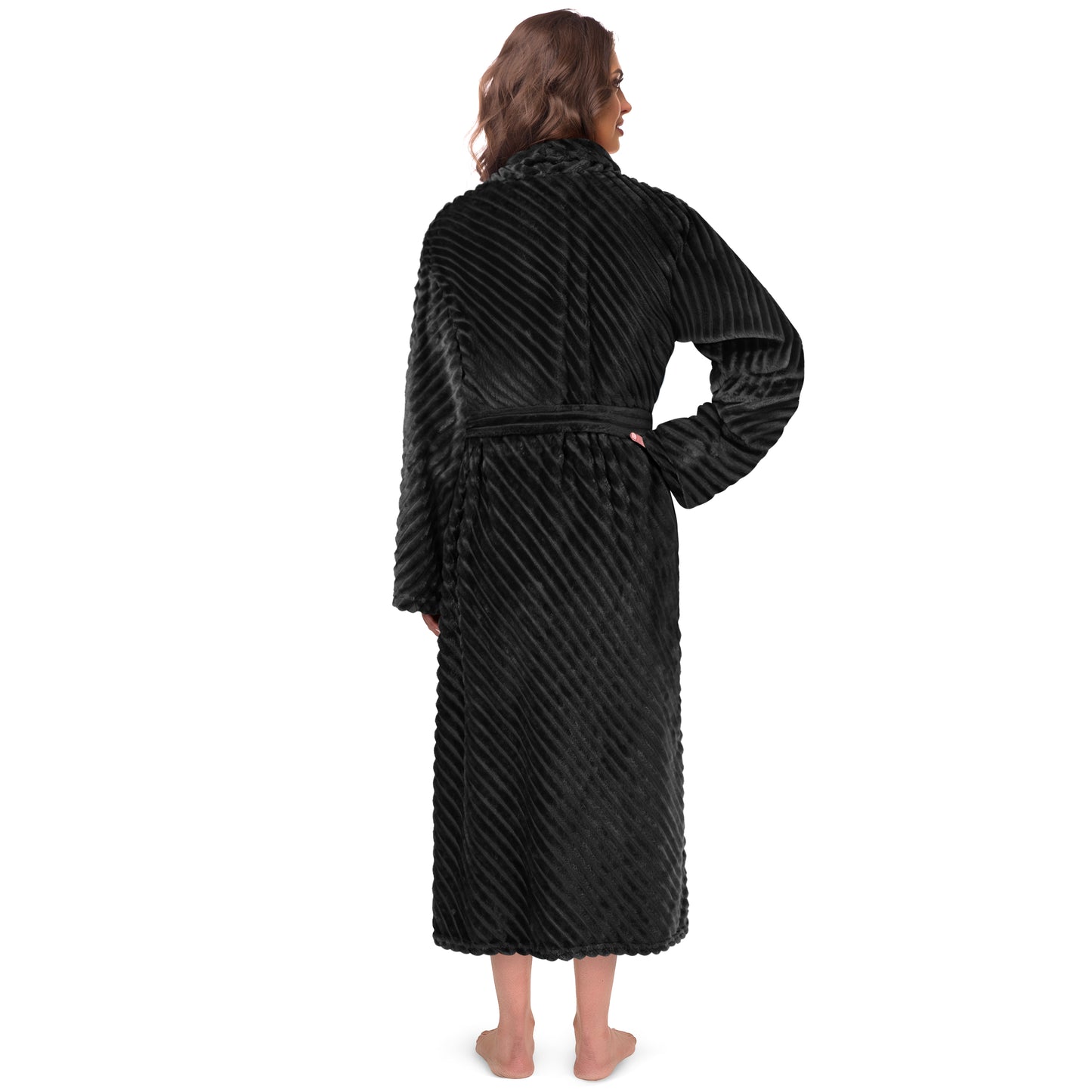 Women's Ribbed Fleece Robe