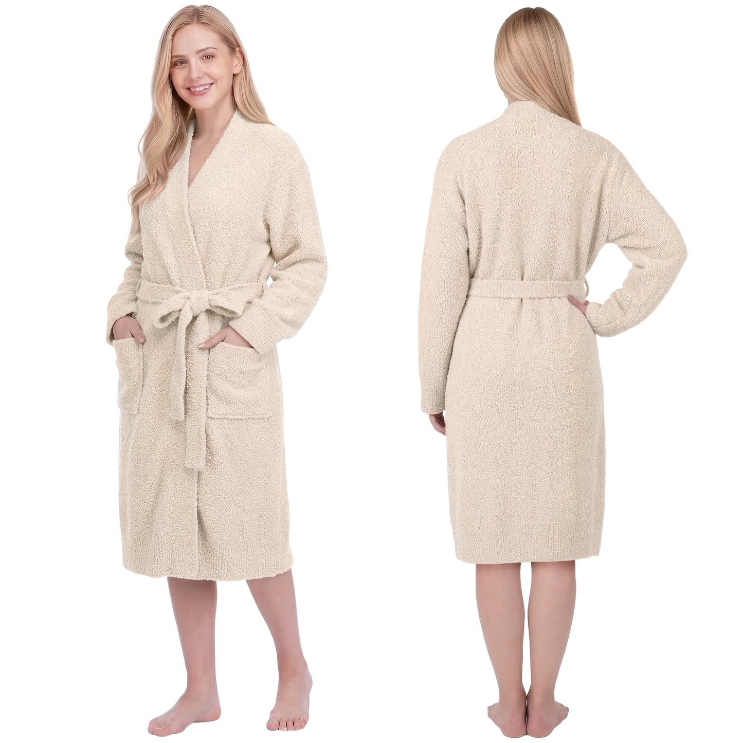 Women's Buttery Soft Knit Short Robe