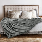 Pom Pom Fringe Throw Blanket