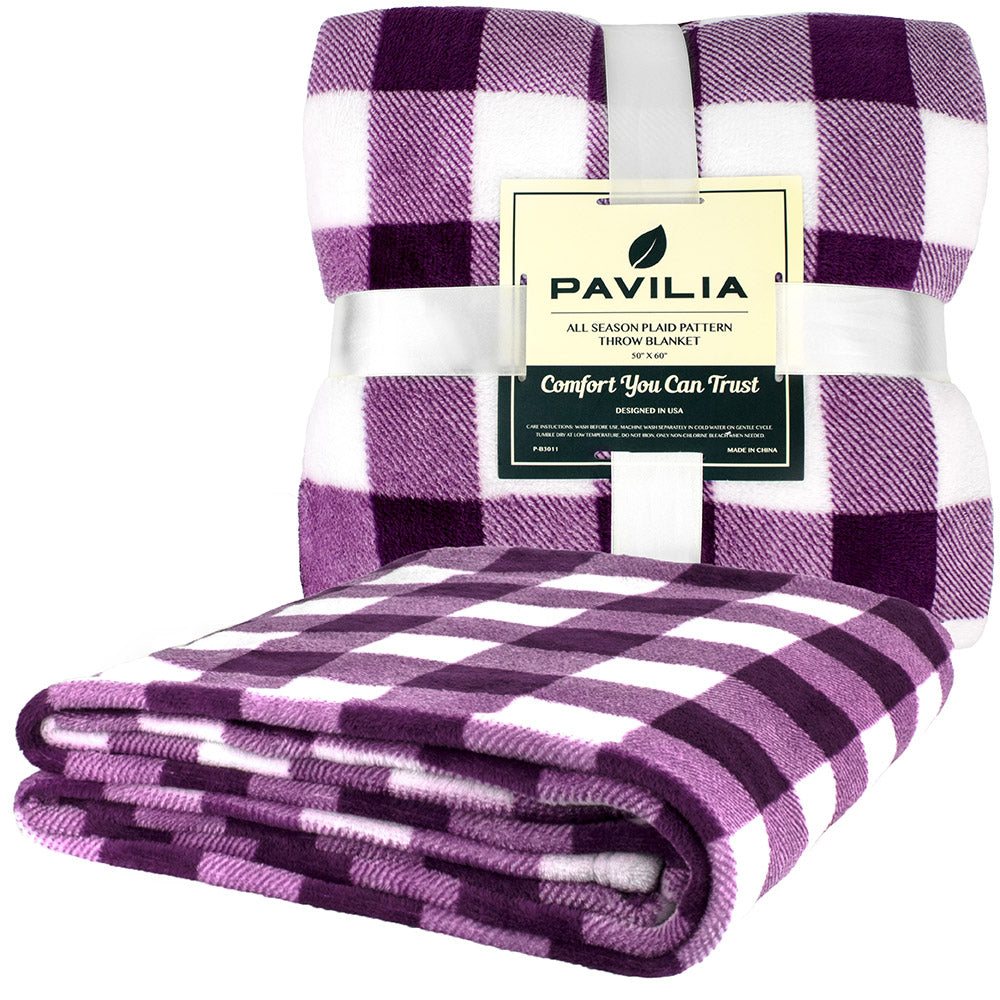 Checkered Fleece Blanket
